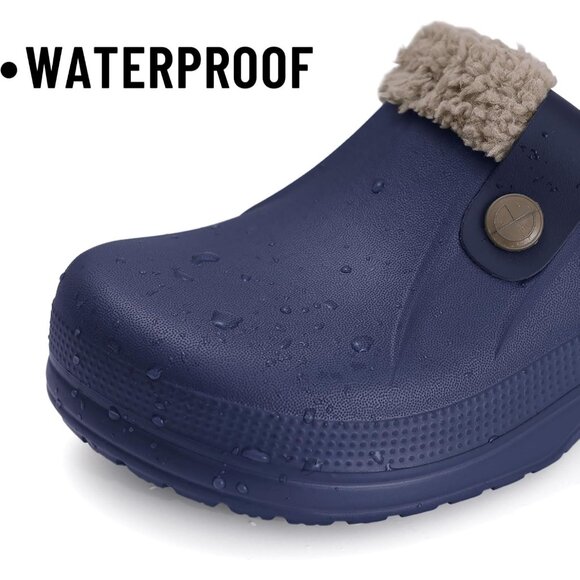 Luxurious Winter Fuzzy Clogs - Non-Slip Waterproof Slippers for Home & Garden - Picture 5 of 6